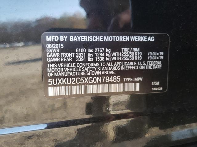 5UXKU2C5XG0N78485 BMW X6 Xdrive35i