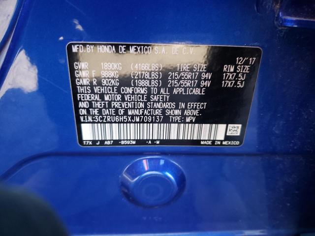 3CZRU6H5XJM709137 Honda HR-V EX
