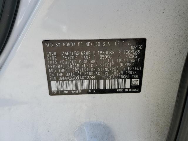 3HGGK5G68LM712744 Honda Fit Sport