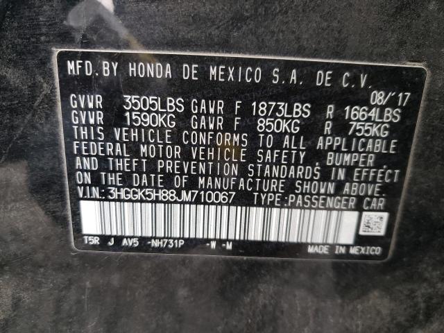 3HGGK5H88JM710067 Honda FIT EX