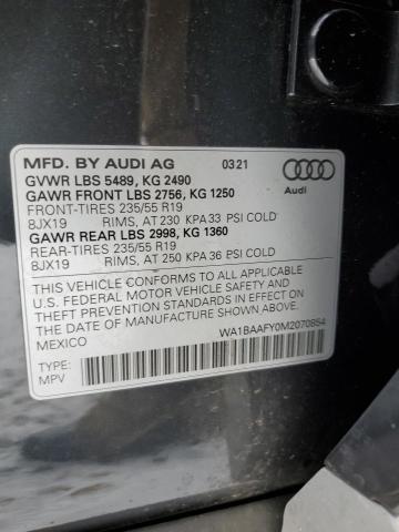 WA1BAAFY0M2070854 Audi Q5 Premium Plus