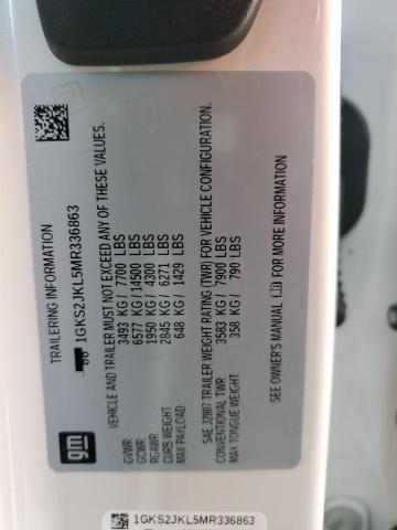 1GKS2JKL5MR336863 GMC YUKON XL DENALI