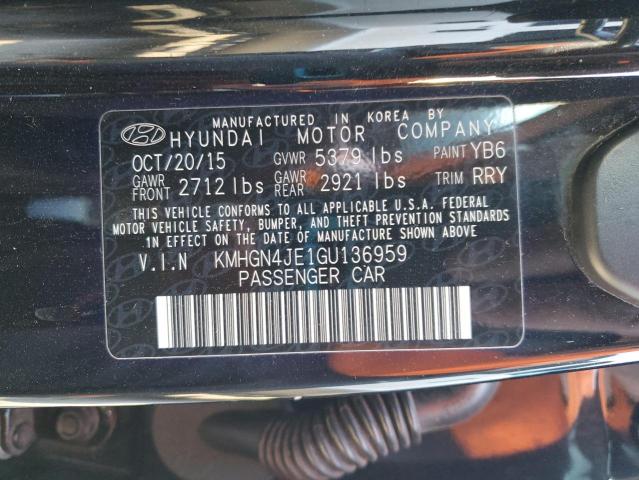 KMHGN4JE1GU136959 Hyundai Genesis 3.8l