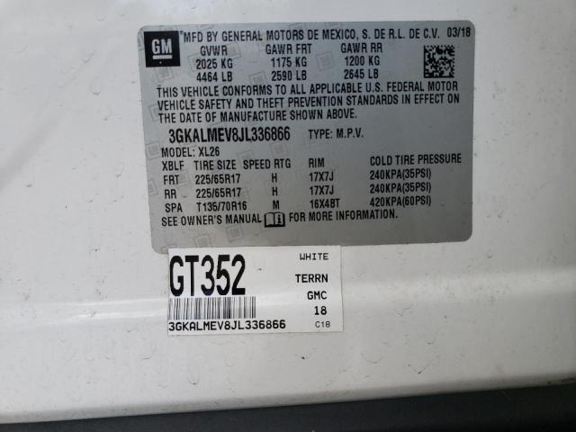 3GKALMEV8JL336866 GMC Terrain Sle