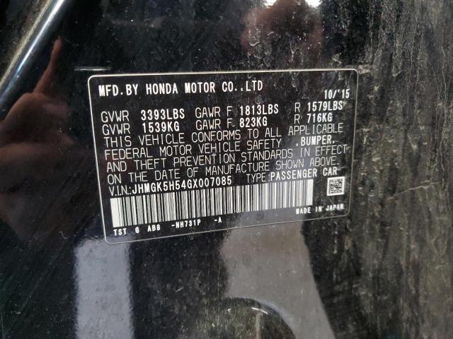 JHMGK5H54GX007085 Honda FIT LX