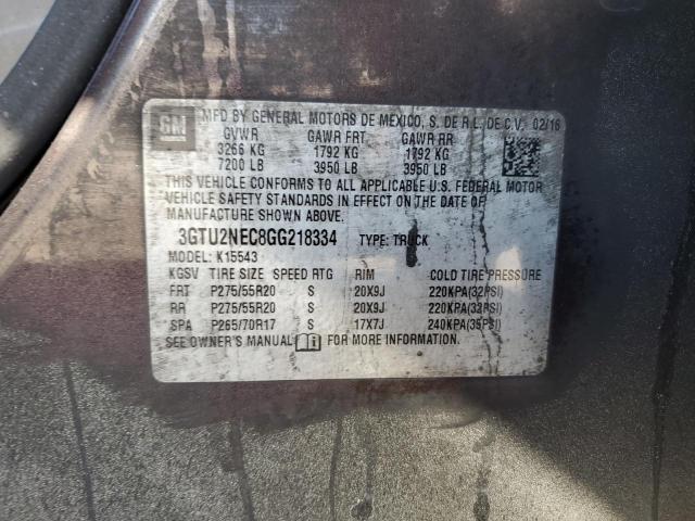 3GTU2NEC8GG218334 GMC Sierra K1500 Slt