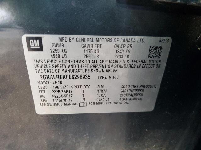 2GKALREK0E6298935 GMC Terrain Sle