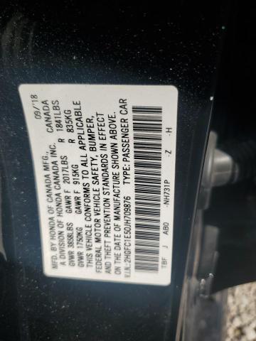 2HGFC1E50JH709876 Honda CIVIC SI