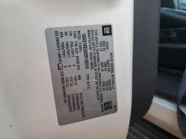 1GKS1KE0XER138016 GMC Yukon Xl C1500 Slt