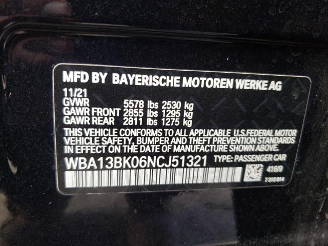 WBA13BK06NCJ51321 BMW M550xi