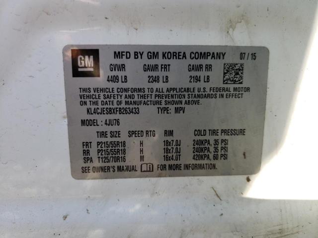 KL4CJESBXFB263433 Buick Encore