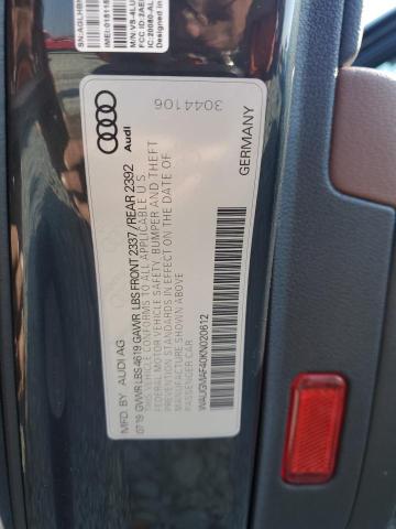 WAUGMAF40KN020612 Audi A4 PREMIUM