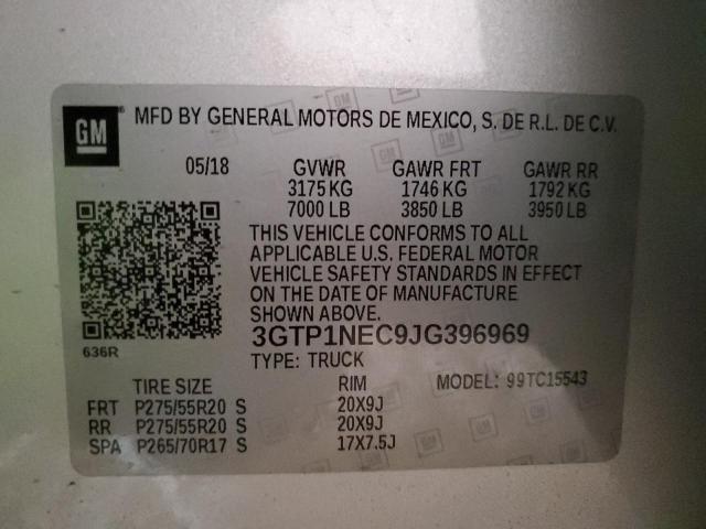 3GTP1NEC9JG396969 GMC Sierra C1500 Slt