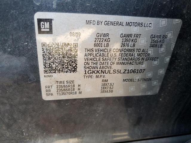 1GKKNULS5LZ106107 GMC ACADIA SLT