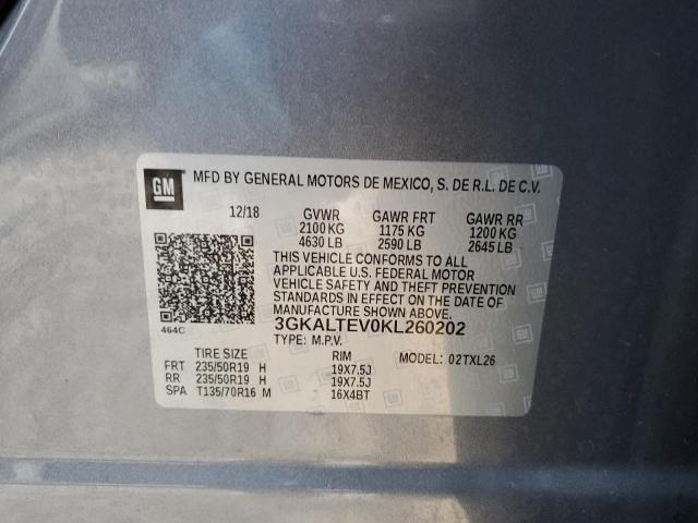3GKALTEV0KL260202 GMC Terrain Sle