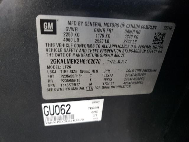 2GKALMEK2H6162670 GMC Terrain Sle