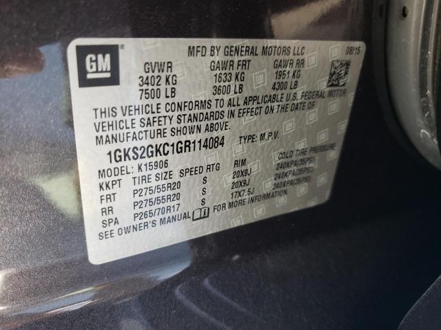 1GKS2GKC1GR114084 GMC Yukon Xl K1500 Slt
