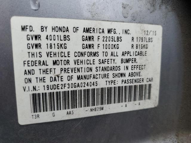 19UDE2F30GA024045 Acura Ilx Base Watch Plus