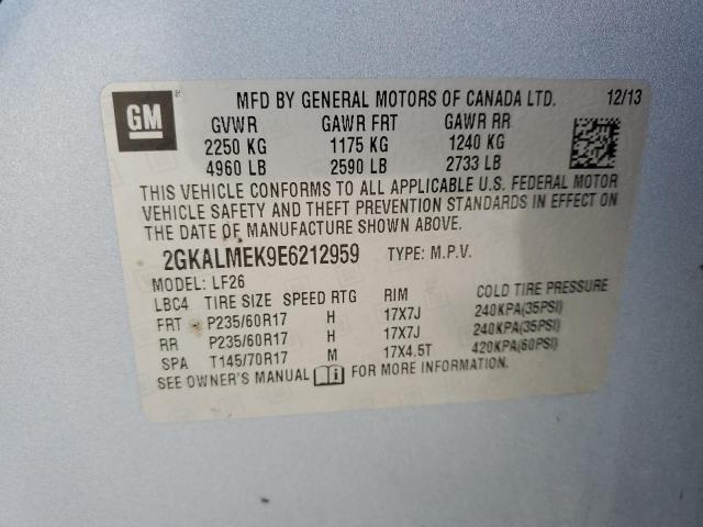 2GKALMEK9E6212959 GMC Terrain Sle