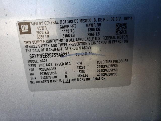 3GYFNEE38FS546214 Cadillac Srx Luxury Collection