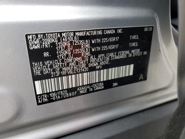 2T3F1RFV6LC131420 Toyota RAV4 LE