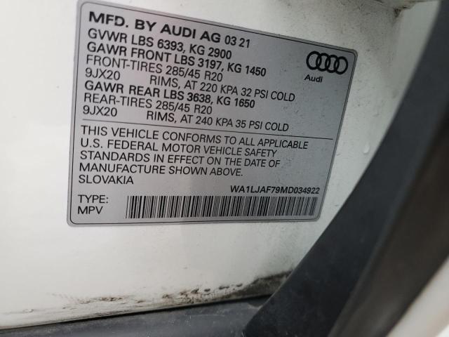 WA1LJAF79MD034922 Audi Q7 Premium Plus