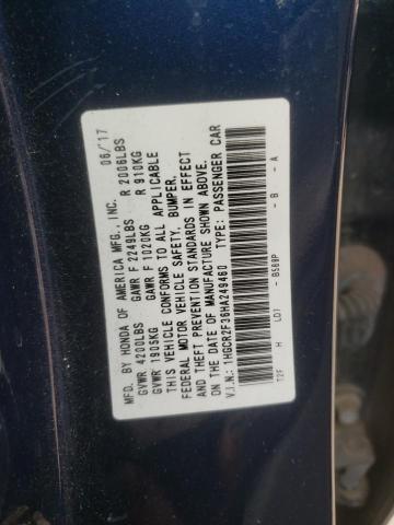 1HGCR2F36HA249460 Honda ACCORD LX