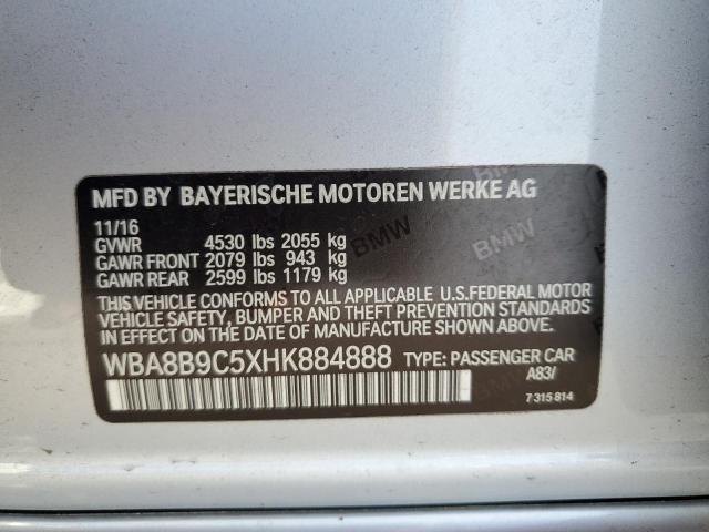 WBA8B9C5XHK884888 BMW 330 I