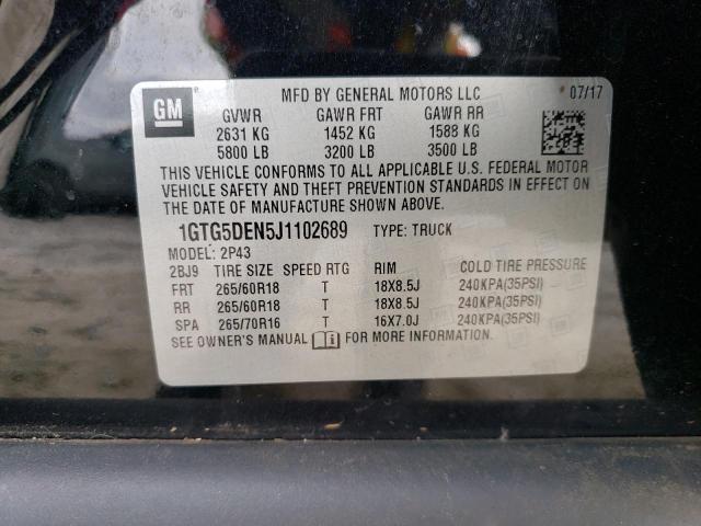 1GTG5DEN5J1102689 GMC CANYON SLT