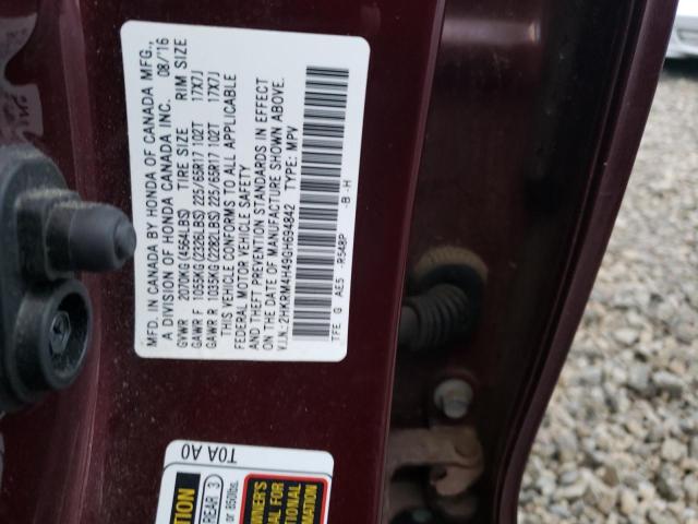 2HKRM4H49GH694842 Honda CR-V SE