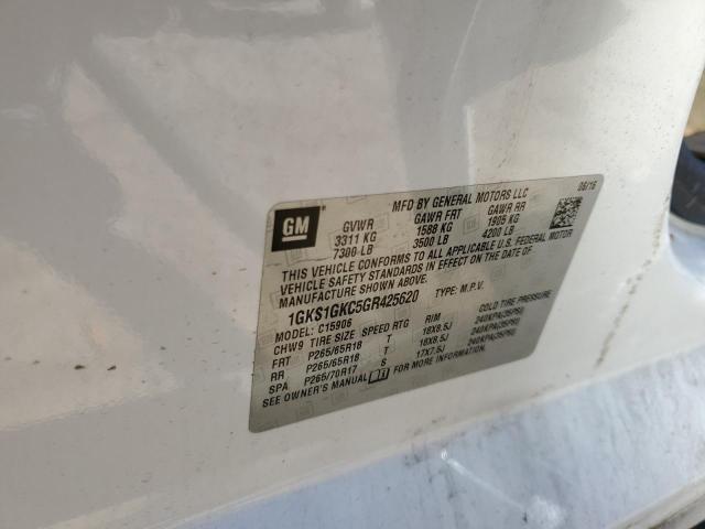 1GKS1GKC5GR425620 GMC Yukon Xl C1500 Slt