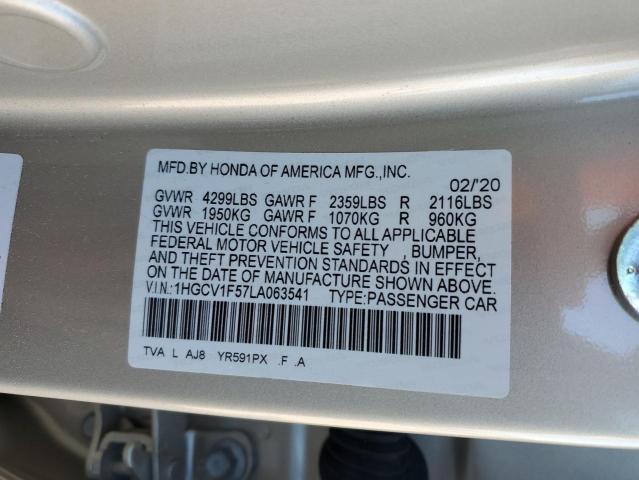 1HGCV1F57LA063541 Honda ACCORD EXL
