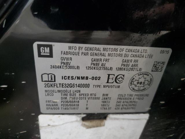 2GKFLTE32G6140000 GMC Terrain Sle