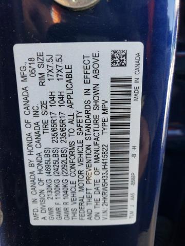 2HKRW5H33JH415822 Honda CR-V LX