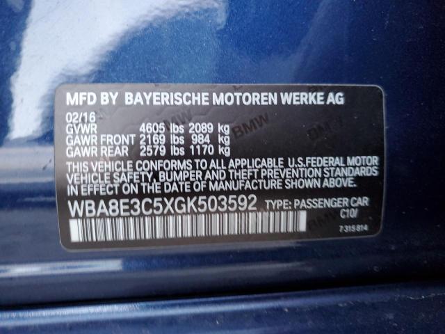 WBA8E3C5XGK503592 BMW 328 Xi Sulev