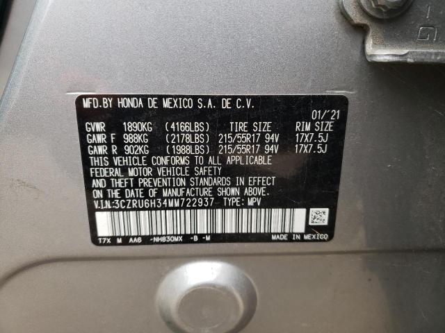 3CZRU6H34MM722937 Honda HR-V LX