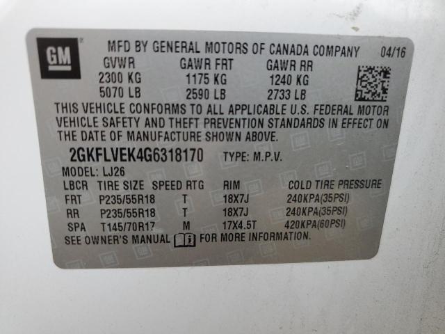2GKFLVEK4G6318170 GMC Terrain Denali