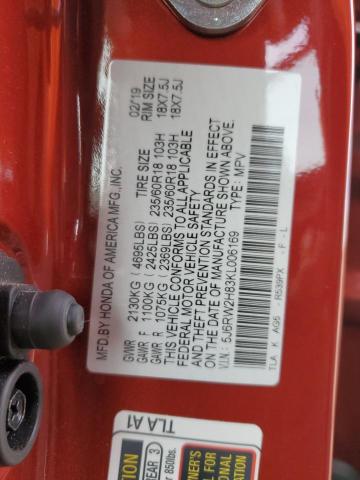 5J6RW2H83KL006169 Honda CR-V EXL
