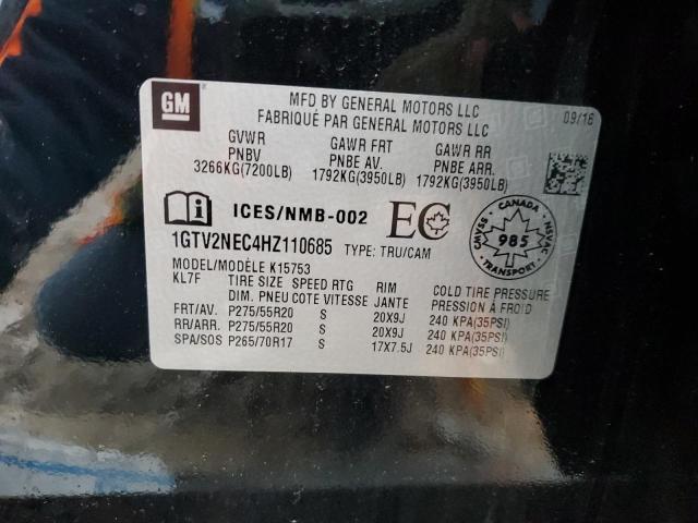 1GTV2NEC4HZ110685 GMC Sierra K1500 Slt