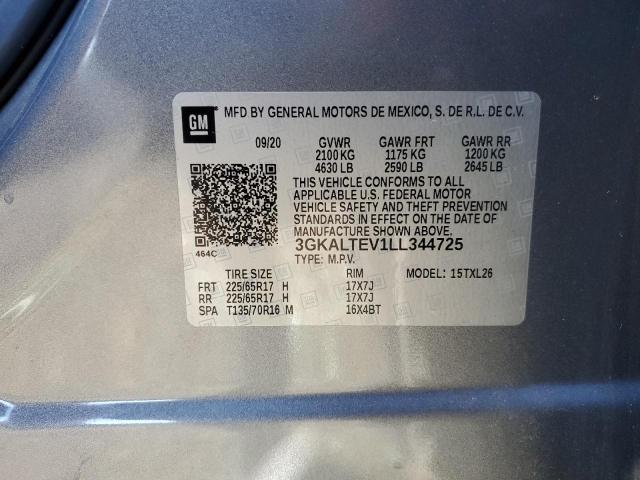 3GKALTEV1LL344725 GMC Terrain Sle