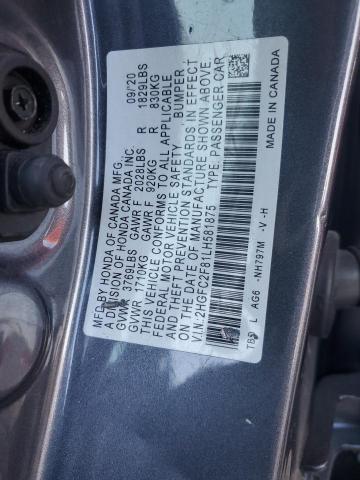 2HGFC2F81LH581875 Honda Civic Sport