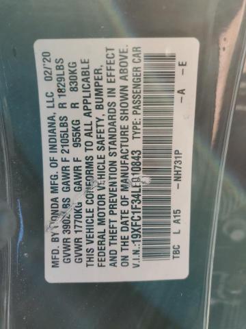 19XFC1F34LE010843 Honda CIVIC EX