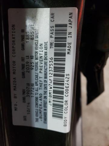 JM1BM1W74F1237536 Mazda 3 Grand Touring