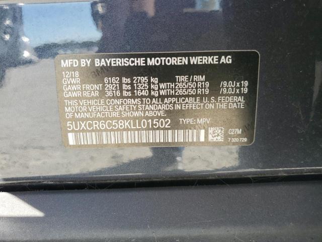 5UXCR6C58KLL01502 BMW X5 Xdrive40i