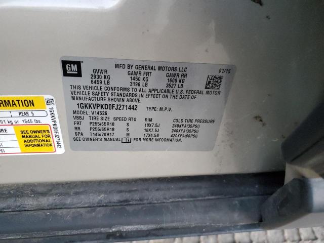 1GKKVPKD0FJ271442 GMC ACADIA SLE