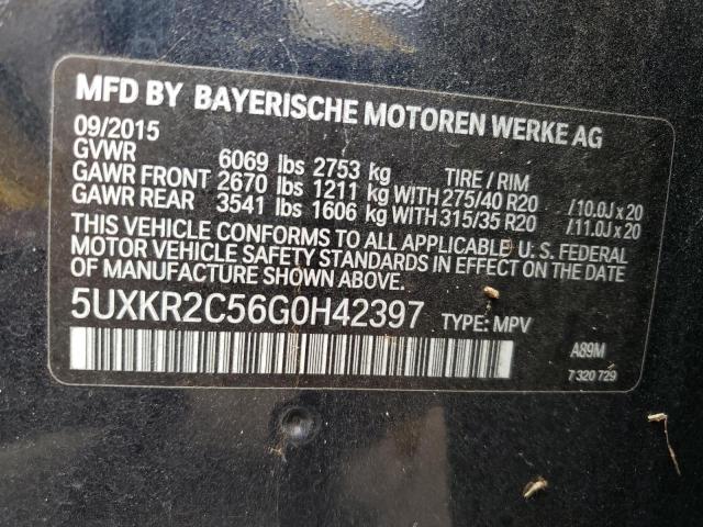 5UXKR2C56G0H42397 BMW X5 Sdrive35i