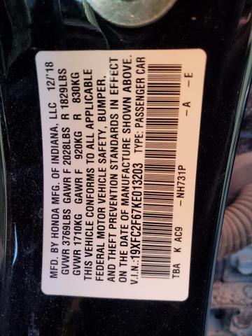 19XFC2F67KE013203 Honda Civic Lx