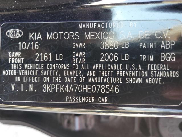 3KPFK4A70HE078546 KIA FORTE LX