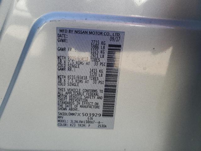 5N1DL0MM7JC503929 Infiniti QX60