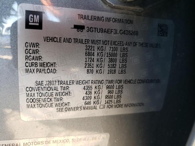 3GTU9AEF3LG436268 GMC Sierra K1500